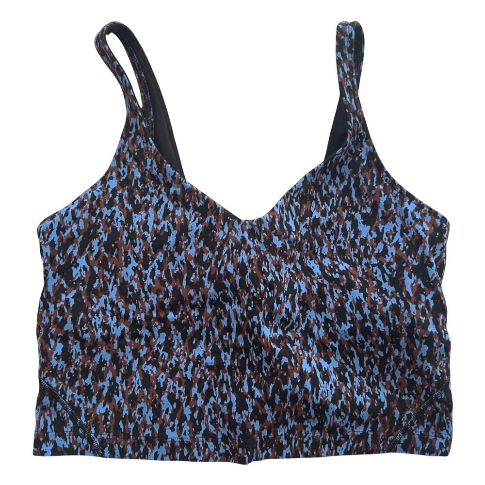 Lululemon Align Tank Top Size 10 *Leopard Camo Blue Nile Multi W1DAIS